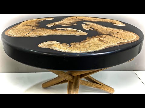 Round Epoxy Table Build. WOODWORKING