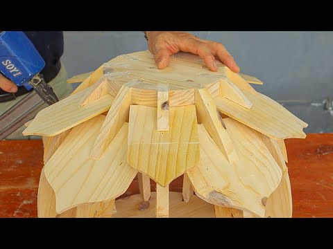 Amazing Ingenious And Creative Woodworking Design // Decorative Lights Have Extremely Unique Design