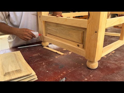 Ingenious Skills & Techniques Woodworking Workers // Extremely Beautiful Wooden Table