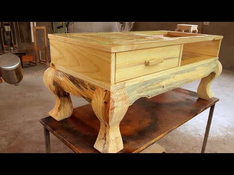 Ingenious Techniques and Skills Woodworking // The Easiest Way to Build a DIY Rustic Sofa Table