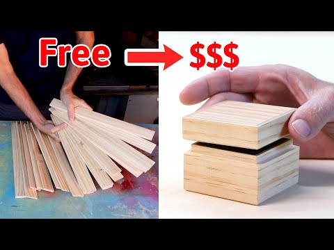 Making a simple, unadorned, valuable keepsake box from FREE pallet wood