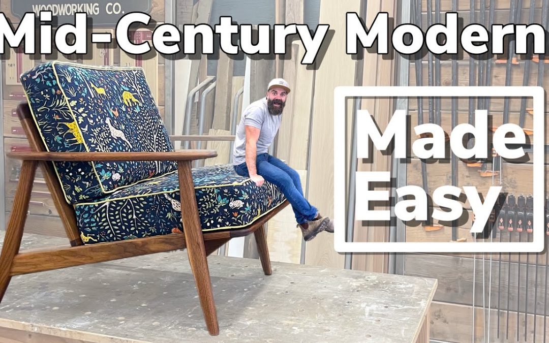 Making a Chair The Easy Way || Mid Century Modern Furniture Build