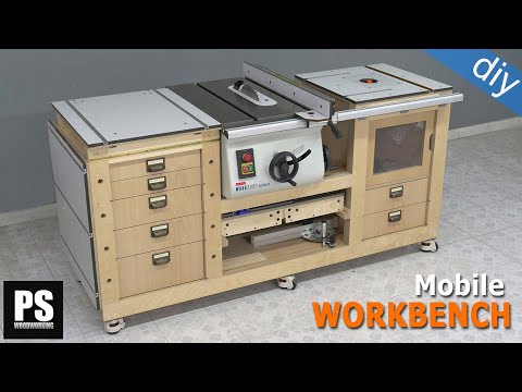 How to install a Cast Iron Table Saw on a Workbench – EP 1
