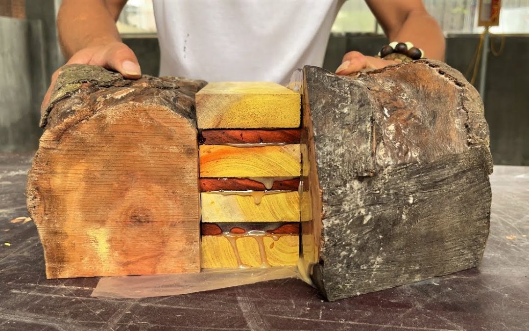 Amazing Techniques Woodworking Extreme Dangerous // Work Epoxy Resin Wooden Lathe Art Of Carpenter