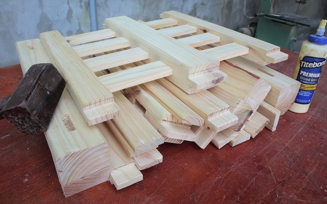 Extremely Creative Woodworking Ideas With Easy Basic Joints – Unique Dining Table With 2 Tier Design
